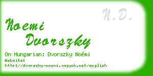 noemi dvorszky business card